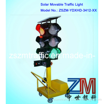 Four Sides 2014 New Energy Solar LED Movable Traffic Light / Portable Traffic Light / Intelligent Traffic Light